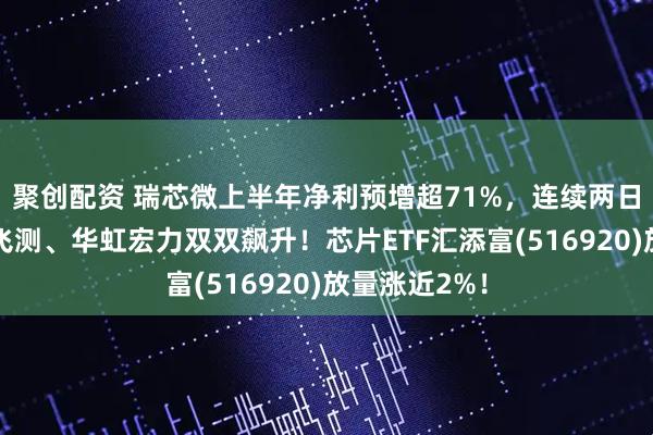 聚创配资 瑞芯微上半年净利预增超71%,连续两日大涨!中科飞测、华虹宏力双双飙升!芯片ETF汇添富(516920)放量涨近2%!